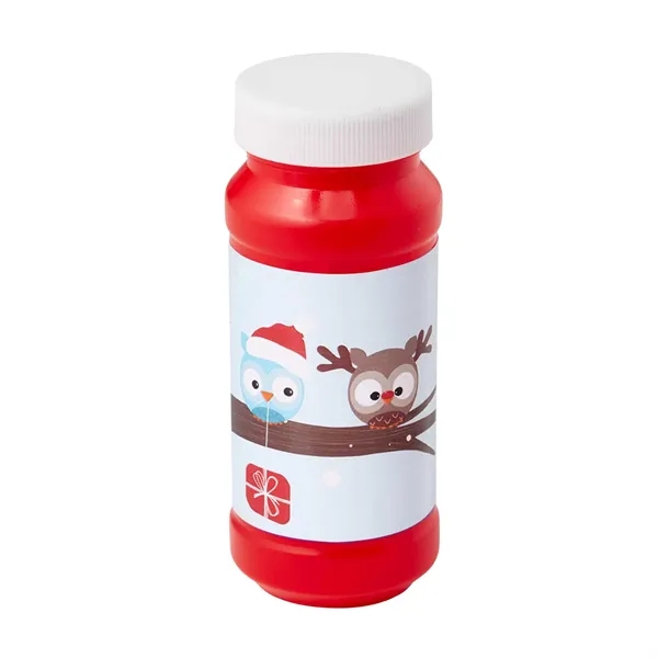 Assorted Colors color option for 4 Oz. Bubbles With Stock Holiday/Winter Theme Digital Label