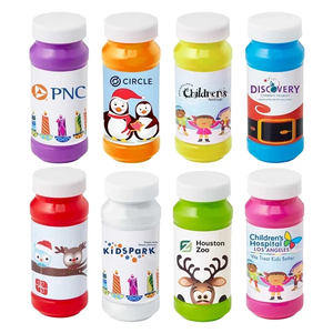 Photo of 4 Oz. Bubbles With Stock Holiday/Winter Theme Digital Label