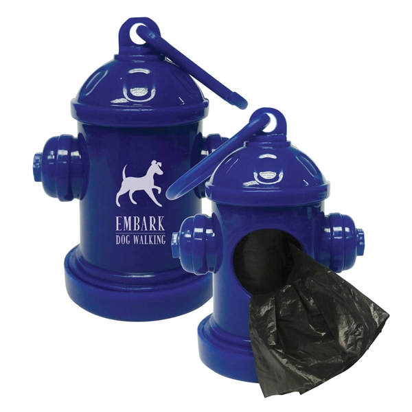 Blue color option for Fire Hydrant Baggie Dispenser