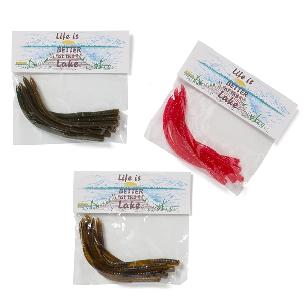 Red color option for Soft Worm Fishing Packs