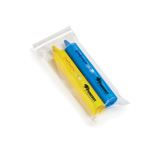Blue and Yellow color option for Bathtub Crayons