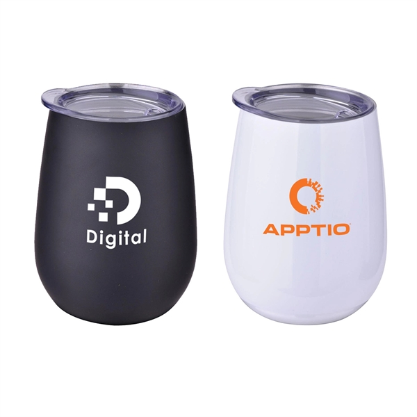 Black color option for Stainless Steel Lined Vacuum Wine Tumbler