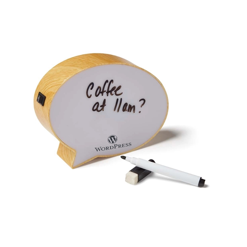 Main photo of 6" Light Up Mini Speech Bubble Message Board