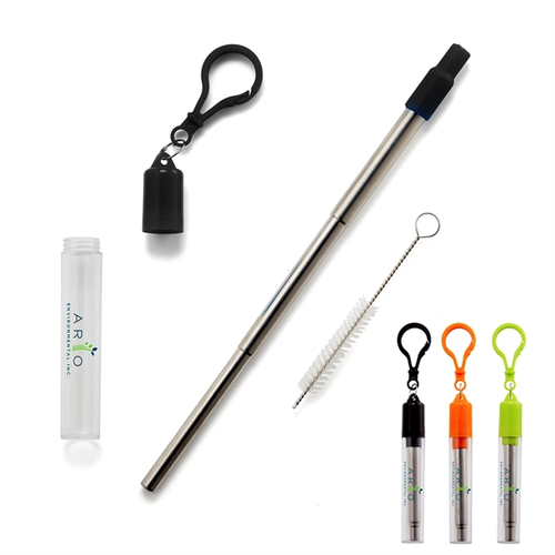Main photo of Stainless Steel Collapsible Reusable Straw