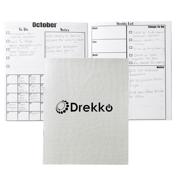 White color option for 8" X 10" Crocodile Calendar