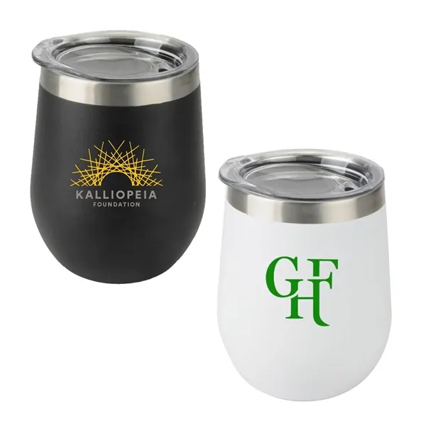 White color option for 12 Oz. Stainless Steel Wine Tumbler