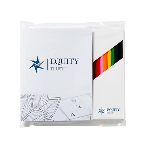 Main photo of Deluxe Adult Activity Journal Book & Colored Pencils