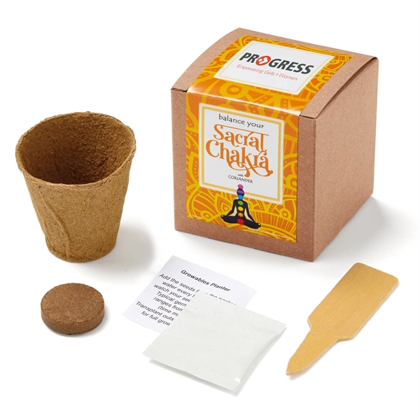 Brown color option for Sacral Chakra Growable In Kraft Gift Box
