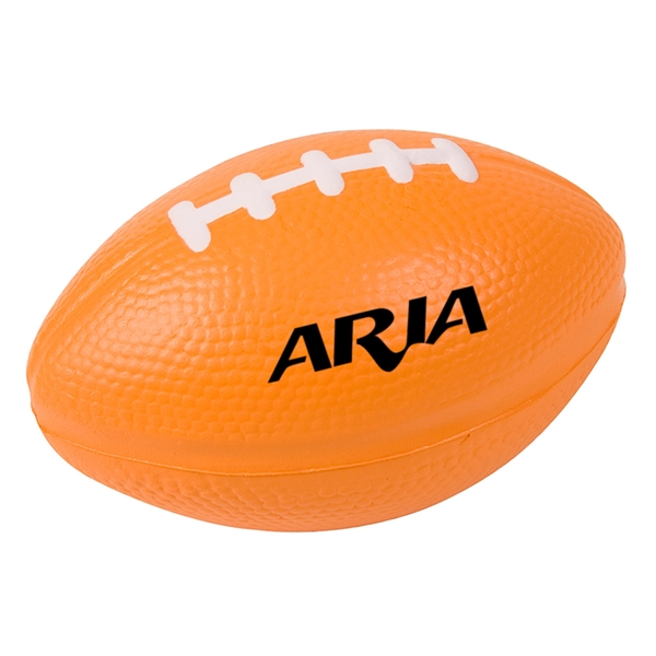 Orange-White color option for Football Stress Ball 3"