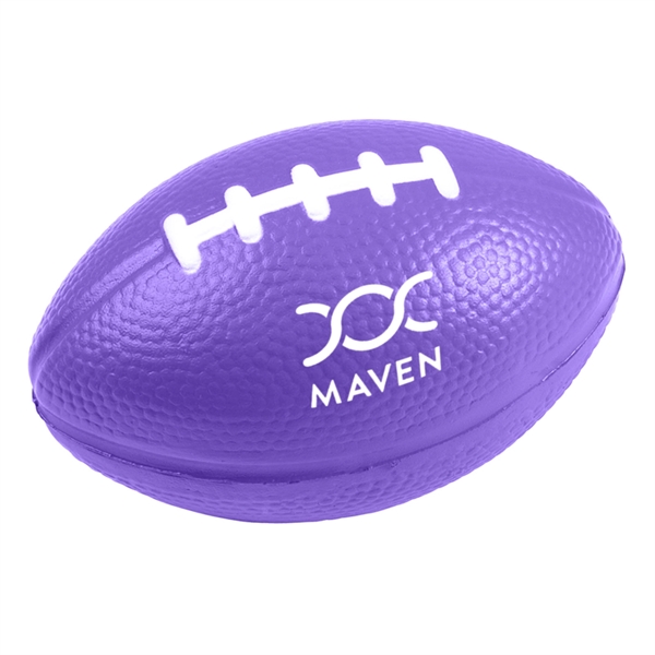 Purple-White color option for Football Stress Ball 3"