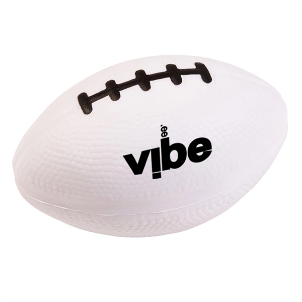 White-Black color option for Football Stress Ball 3"