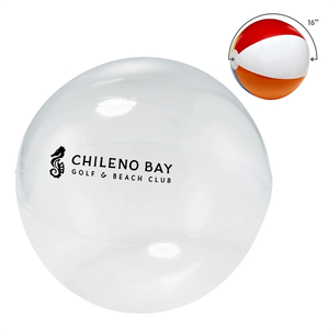 Photo of 16" Translucent Clear Beach Ball
