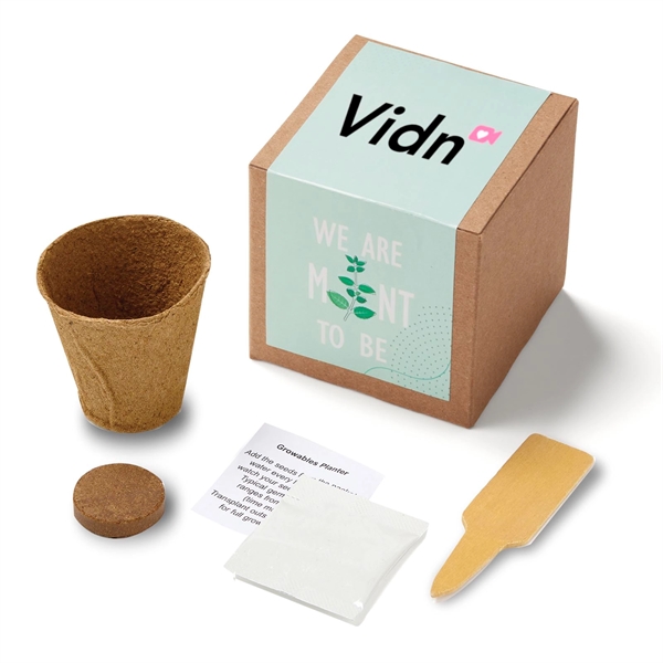 Brown color option for Inspirational Mint To Be Growable Seed Planter Kit