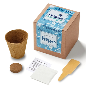 Photo of Blue Garden Of Hope Seed Planter Kit In Kraft Box