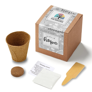 Photo of Gray Garden Of Hope Seed Planter Kit In Kraft Box