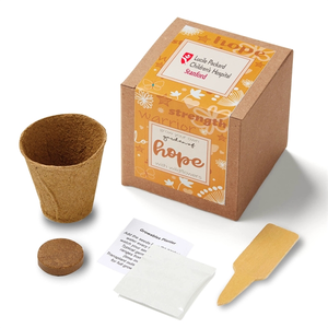 Photo of Orange Garden Of Hope Seed Planter Kit In Kraft Box