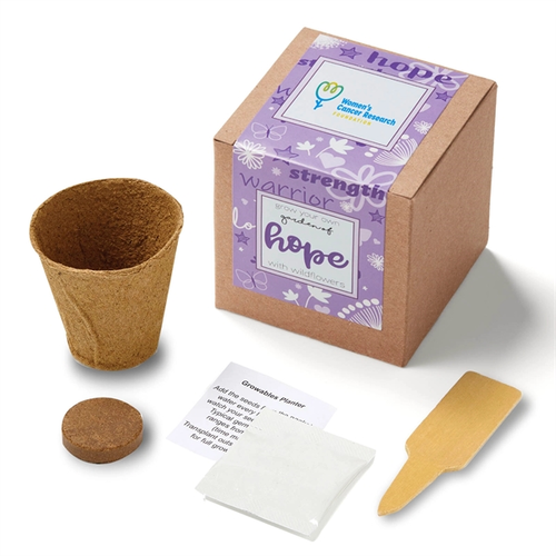 Main photo of Purple Garden Of Hope Seed Planter Kit In Kraft Box