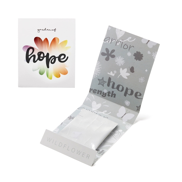 White color option for Gray Garden Of Hope Seed Matchbook