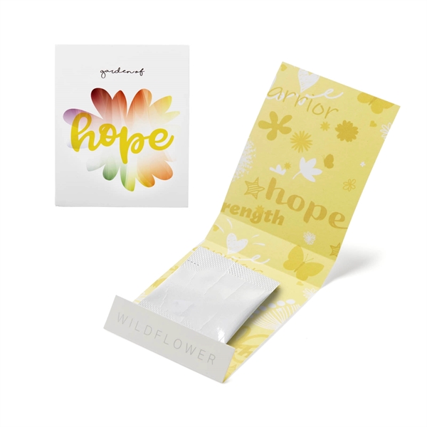 Yellow color option for Yellow Garden Of Hope Seed Matchbook