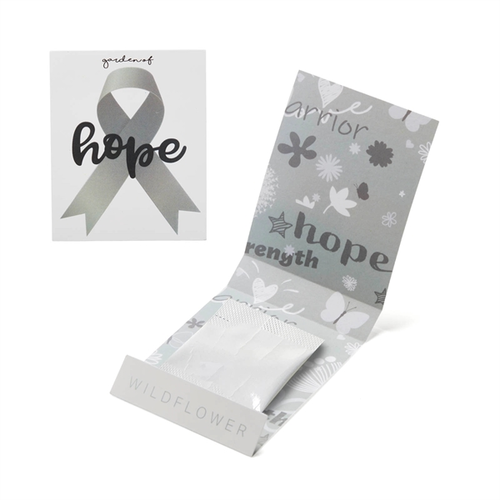 Main photo of Gray Ribbon Garden Of Hope Seed Matchbook