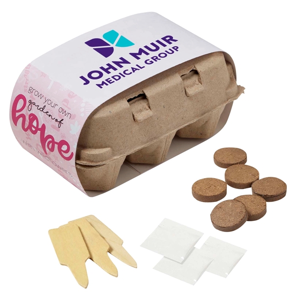 Pink color option for Pink Grow Your Own Garden Of Hope Seed Kit