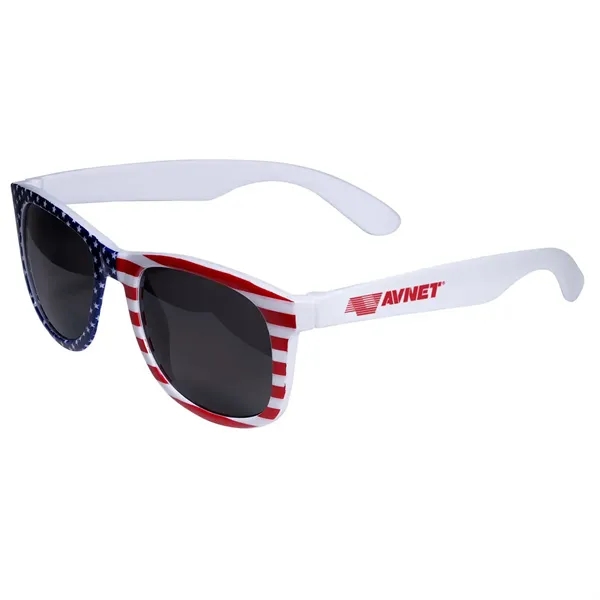 White color option for Patriotic Sunglasses