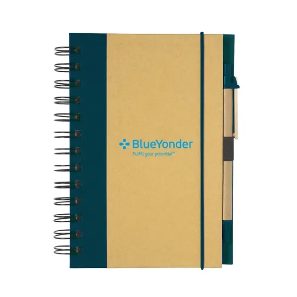 Blue color option for Eco Inspired Spiral Notebook & Pen