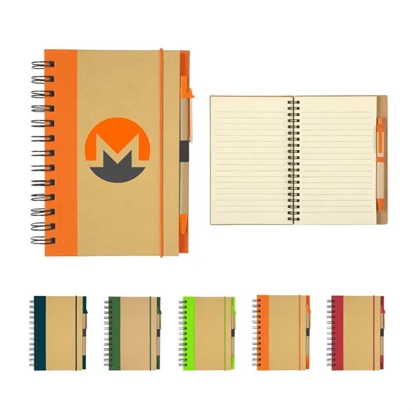 Red color option for Eco Inspired Spiral Notebook & Pen