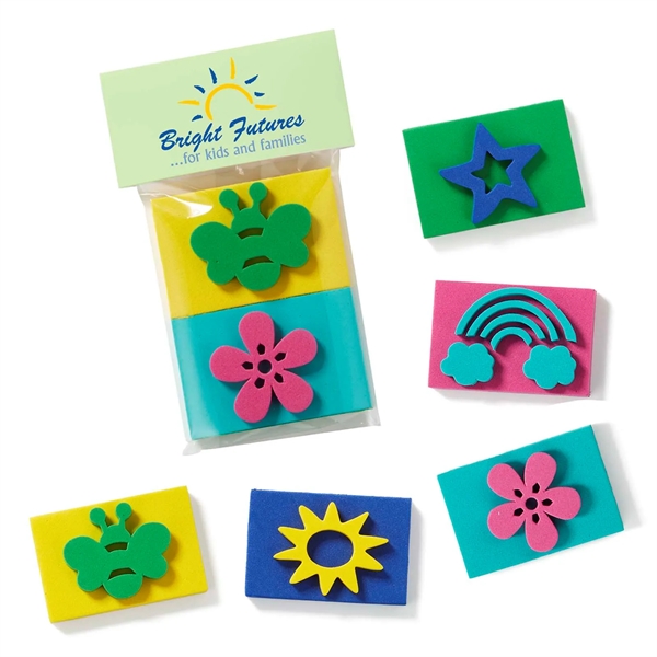 White color option for 2 Pack Foam Stamp Kit