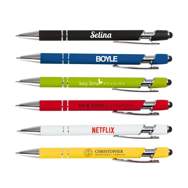 Yellow color option for Aluminum Rubber Stylus Pen