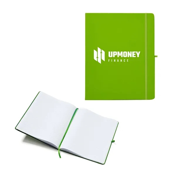 Lime Green color option for 8" X 10" Soft Touch Journal Notebook With Pen Loop