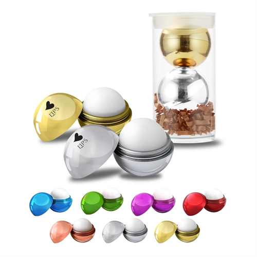 Main photo of Metallic Lip Balm Set In Tube