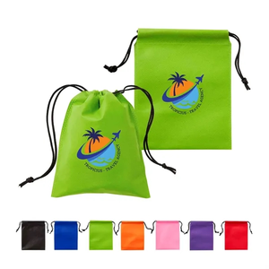 Photo of Full Color Non Woven Drawstring Pouch