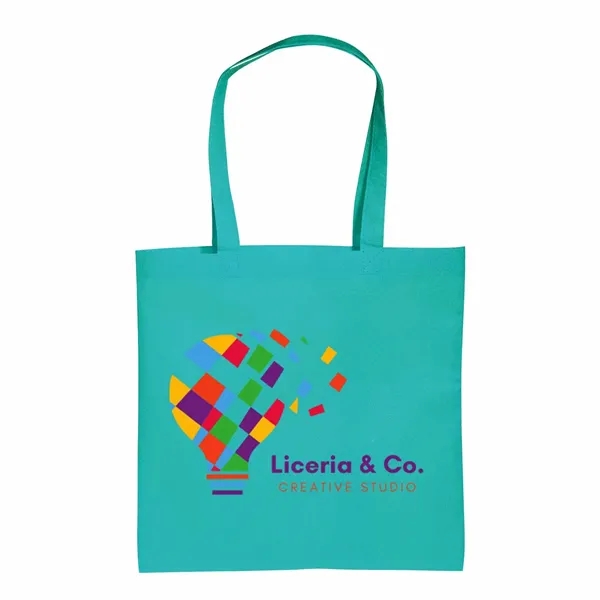 Teal color option for Full Color Non Woven Tote Bag