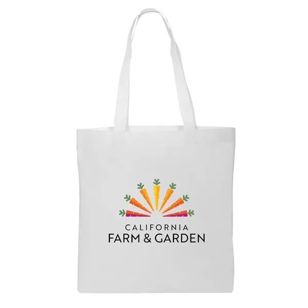 White color option for Full Color Non Woven Tote Bag