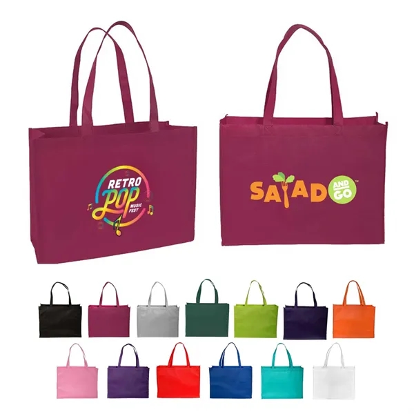 Red color option for Full Color Standard Non Woven Tote