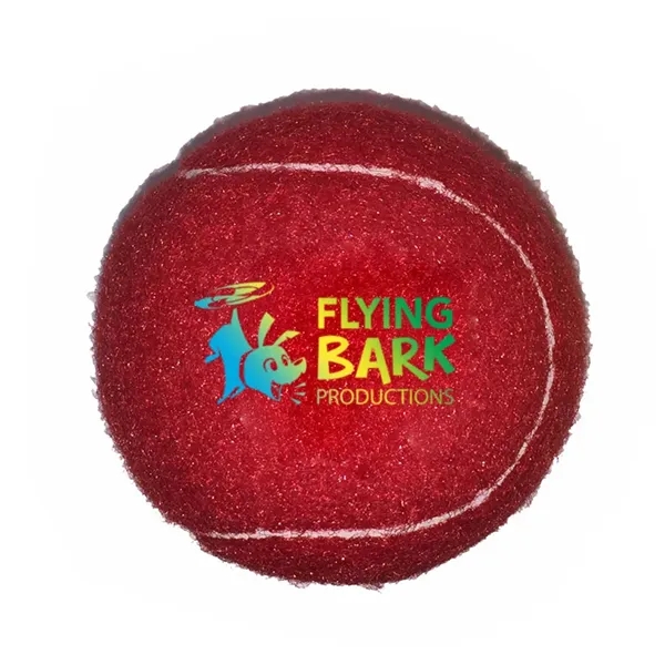 Red color option for Full Color Pet Tennis Ball Toy
