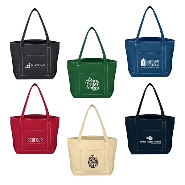 Navy Blue color option for Medium Starboard 24 Oz. Cotton Canvas Bag