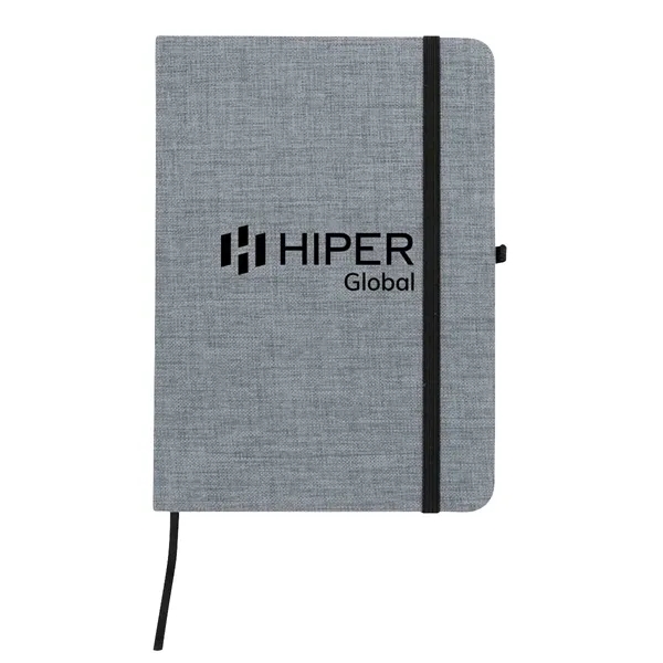 Gray color option for Rpet Heathered Journal With Pen Loop