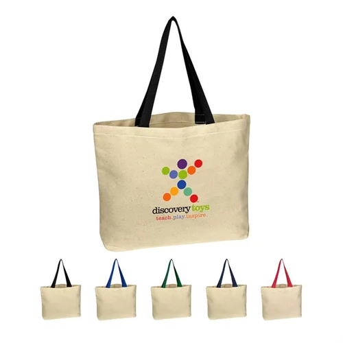Main photo of Full Color Natural Cotton Canvas Tote Bag
