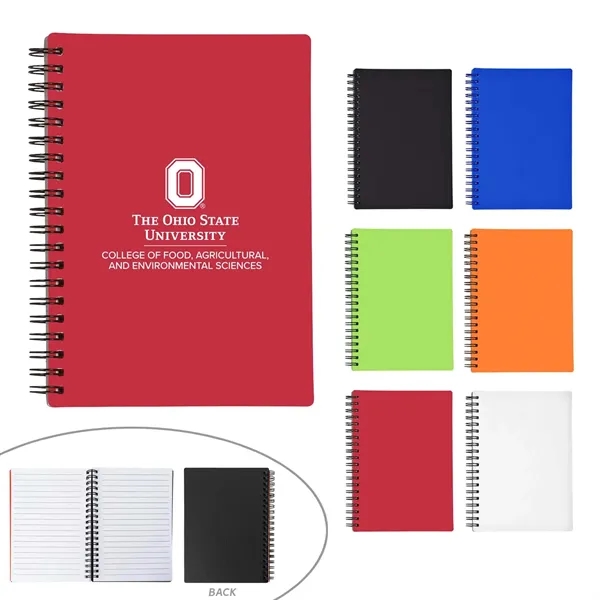 White color option for Eco Rubber Spiral Notebook