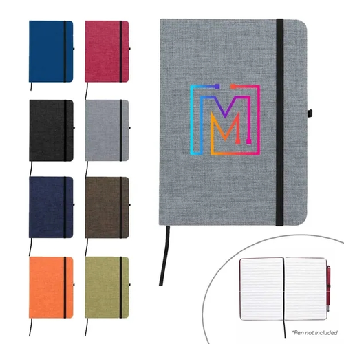 Main photo of Full Color Rpet Heathered Journal With Pen Loop
