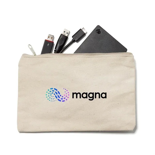 Natural color option for Full Color 12 Oz. Canvas Pouch