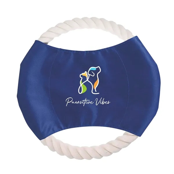 Blue-White color option for Full Color Fido Flier Dog Rope Toy