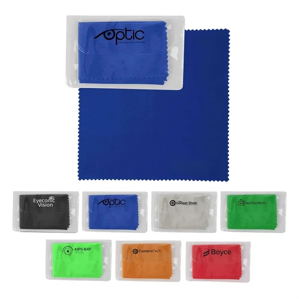 Green color option for Rpet Microfiber Cleaning Cloth In Case