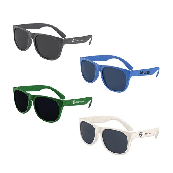 White color option for Wheat Straw Classic Sunglasses