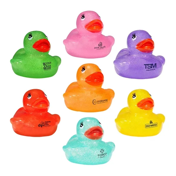 Orange color option for Pastel Glitter Rubber Ducks