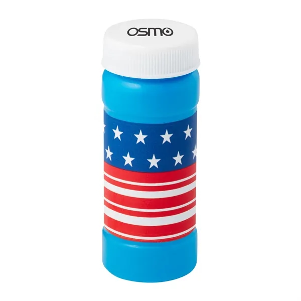 Blue color option for 2 Oz. Patriotic Bubbles With Cap Imprint