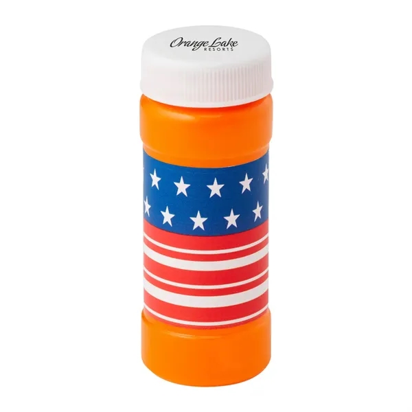 Orange color option for 2 Oz. Patriotic Bubbles With Cap Imprint