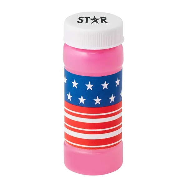 Pink color option for 2 Oz. Patriotic Bubbles With Cap Imprint